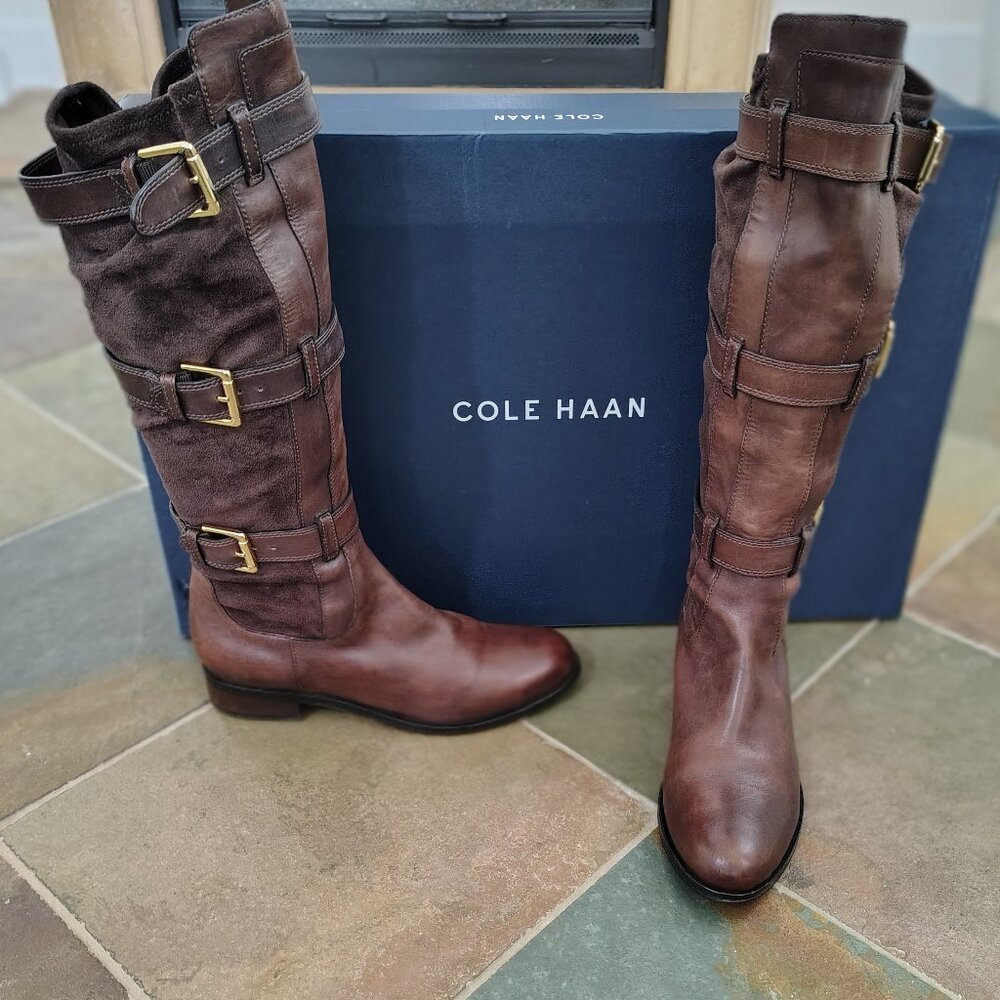 Cole Haan Tall Knee High Equestrian Boots